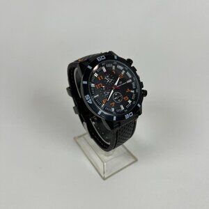 GT Grand Touring Watch Black with Orange Details, Adjustable Buckle Band NEW